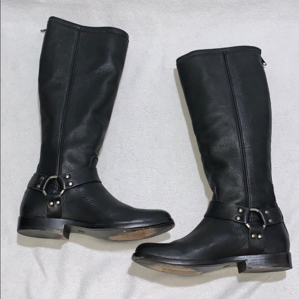 Frye Phillip Harness Tall Boot Sz: 8